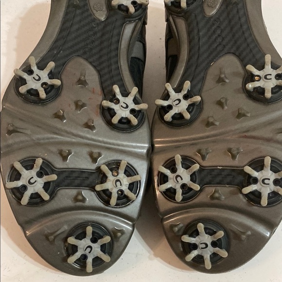 Ecco Men's Black Golf Shoes Size 7.5 (38) - Picture 9 of 12